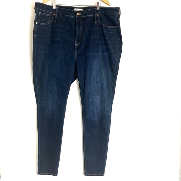 NWT Madewell Curvy High-Rise Skinny Jeans in Woodland Wash Size 37T - Picture 4 of 16